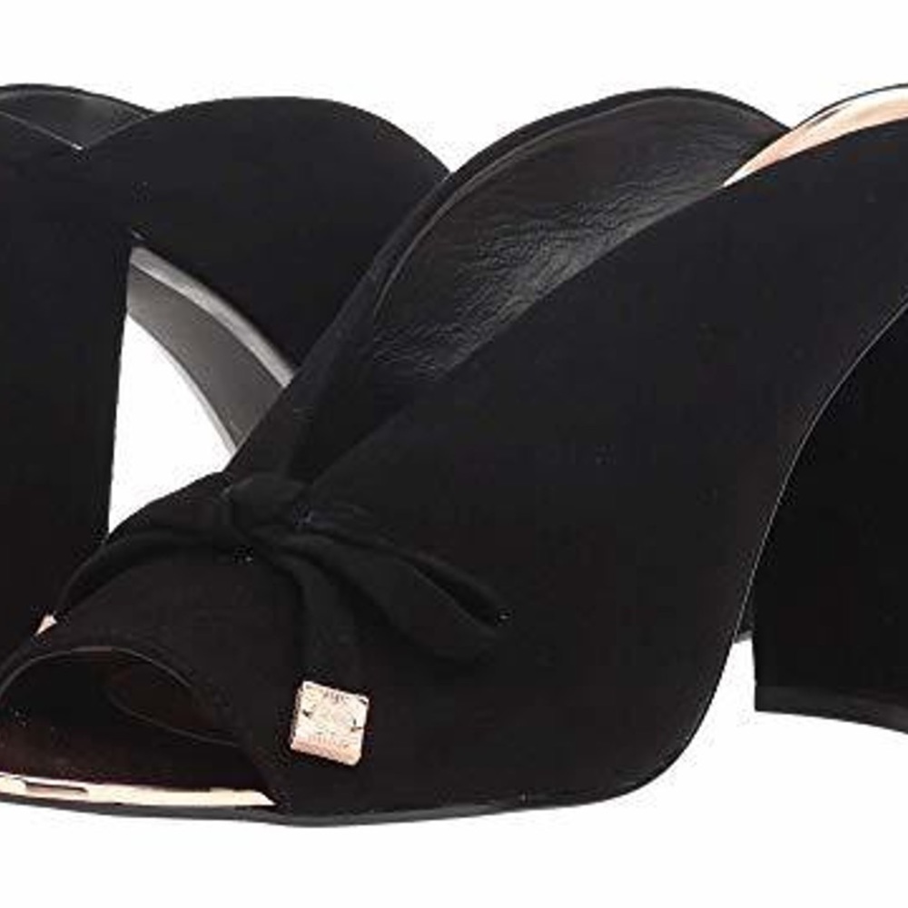 BNIB Ted Baker Marinax Suede Mules Black Size 9